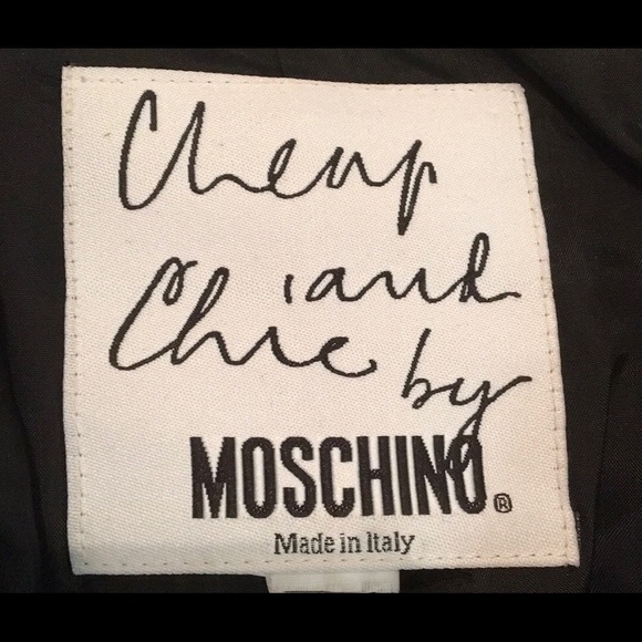 ❣️❣️SOLD ❣️❣️CHEAP and CHIC MOSCHINO 2 TONE WOOL LINED … - Picture 6 of 7